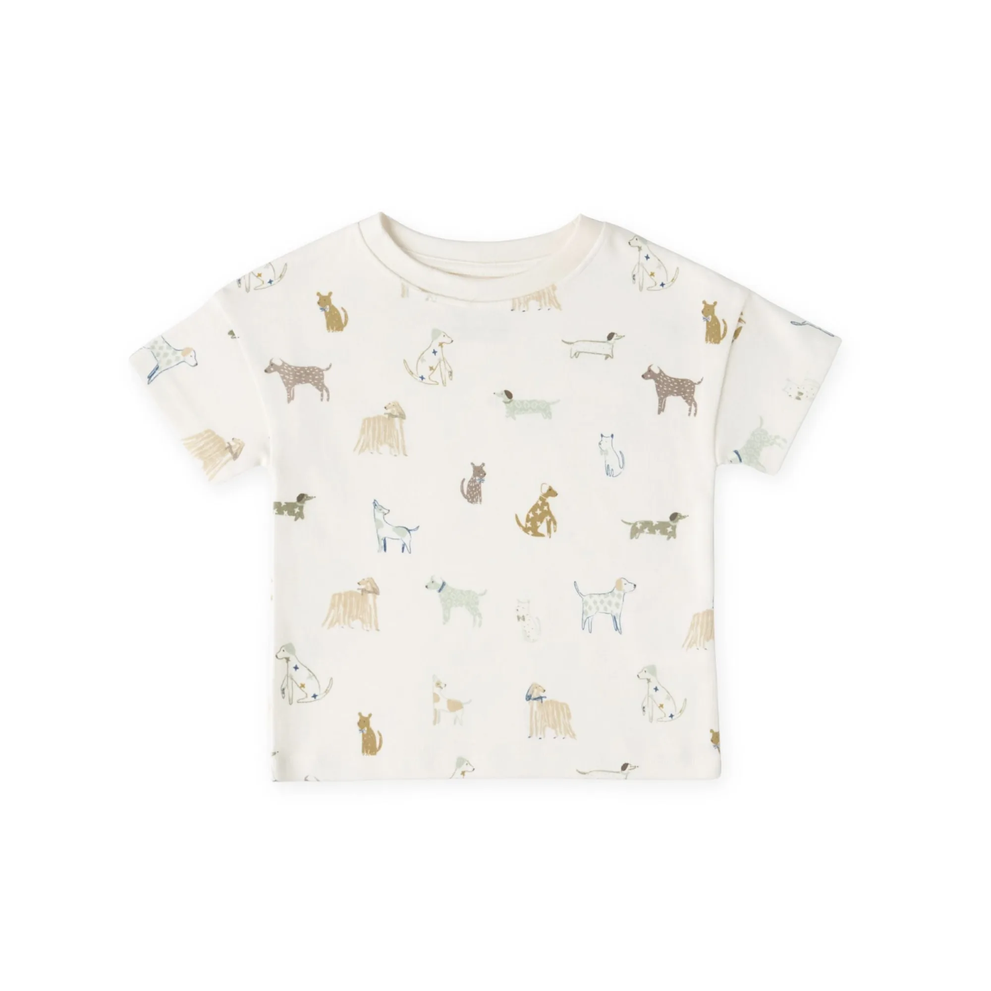 T-Shirt de Manga Curta com Ombros Caídos - Dog Days