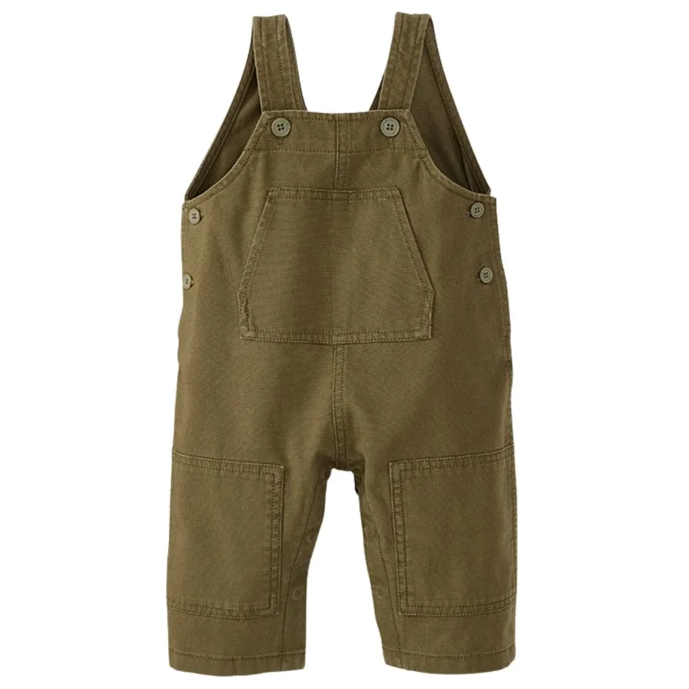 Hanna Andersson - Utility Canvas Overalls - Olive Green