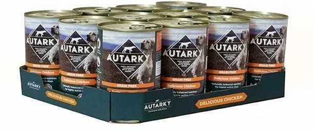Autarky Adult Grain Free Chicken & Veg Wet Dog Food 12 x 395g