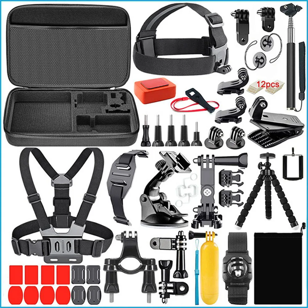 GoPro Hero Accessory Kit: Mounts, Suction Cups & Straps