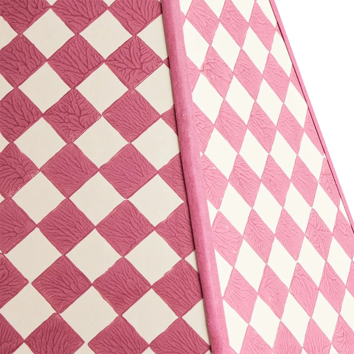 15cm Milford check square shade in raspberry