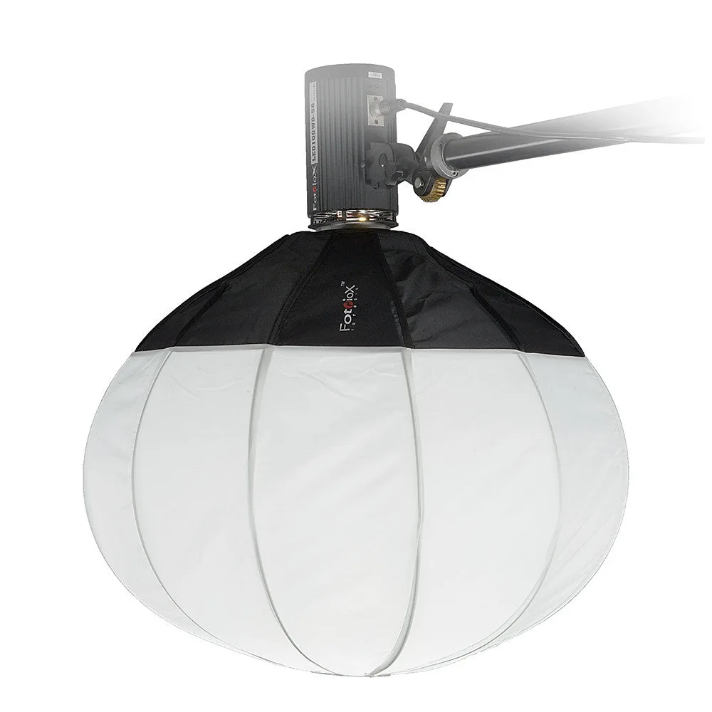Fotodiox Lantern Softbox with Elinchrom Speedring for Elinchrom and Compatible - Collapsible Globe Softbox with Partial Silver Reflective Interior and Soft Diffusion Panels