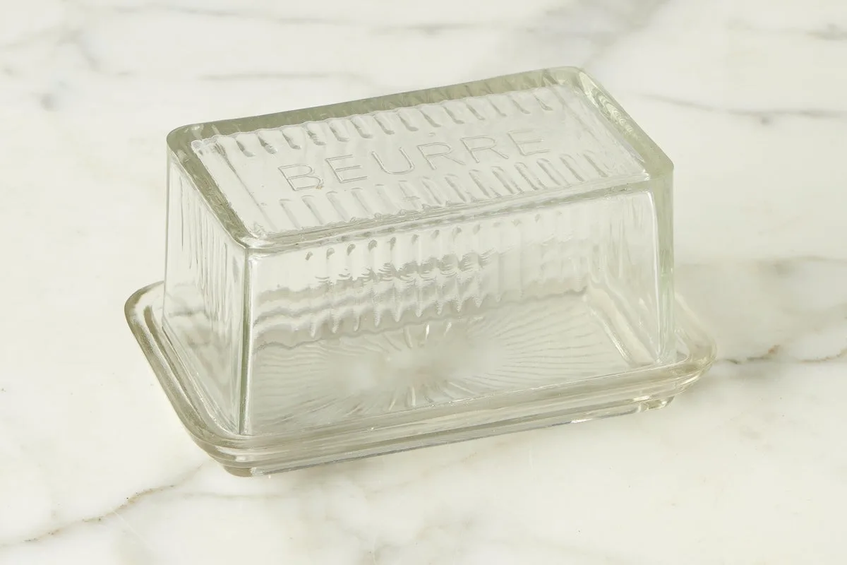 Bistro Glass Butter Dish