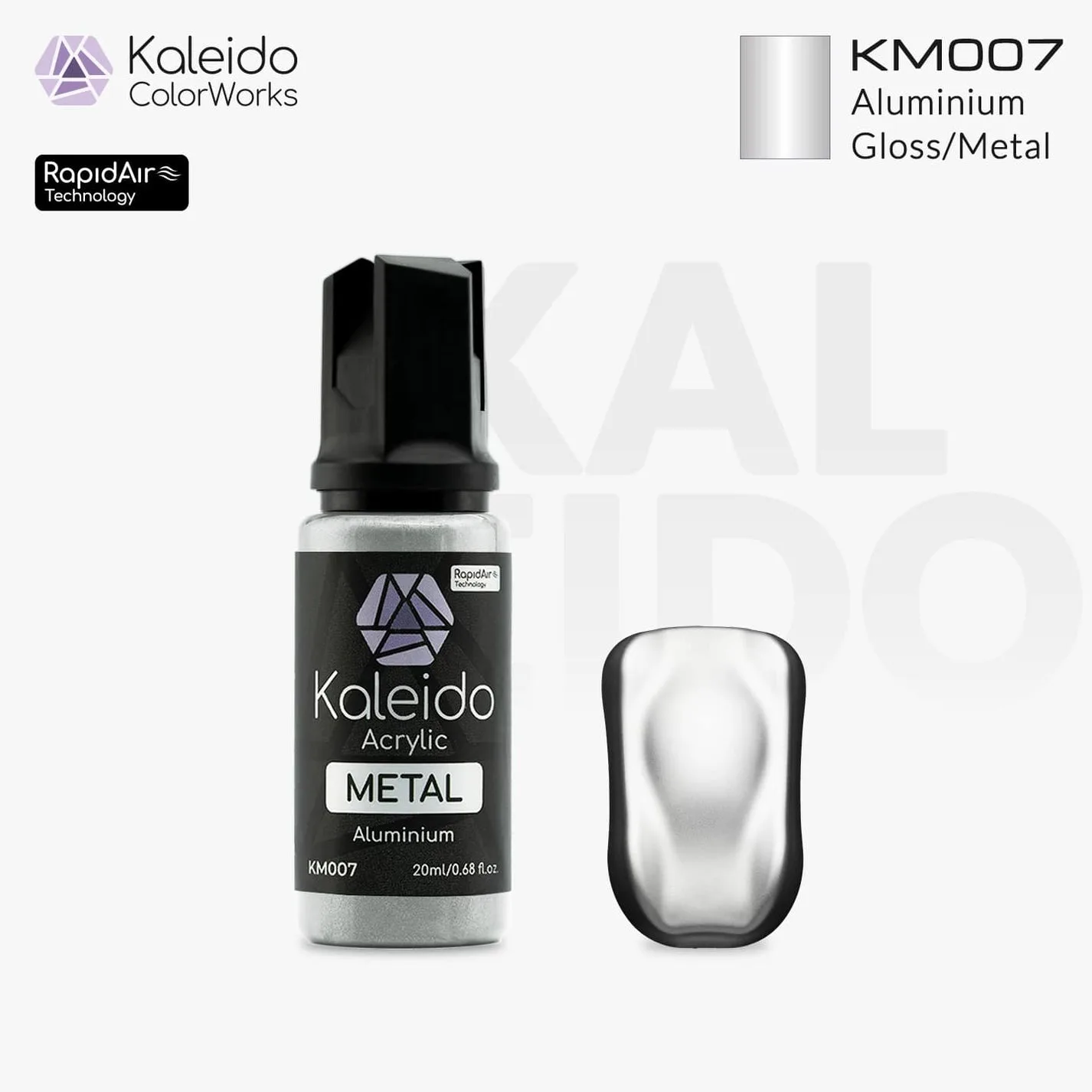 Kaleido ColorWorks KM007 Gloss Aluminium Tips