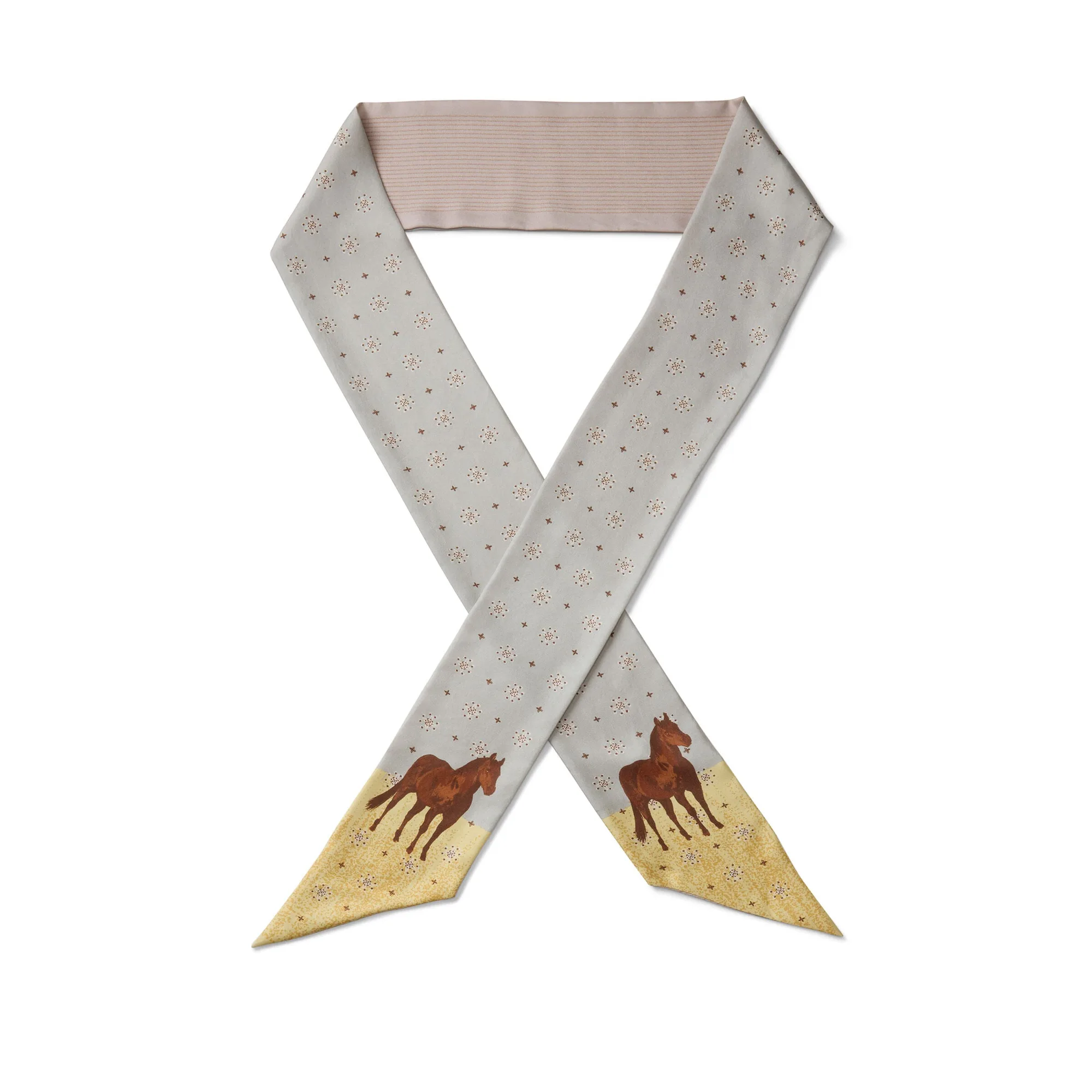 Old Sorrel Silk Skinny Scarf