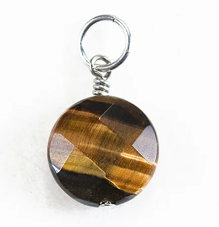 Tiger Eye Pendants - Circles