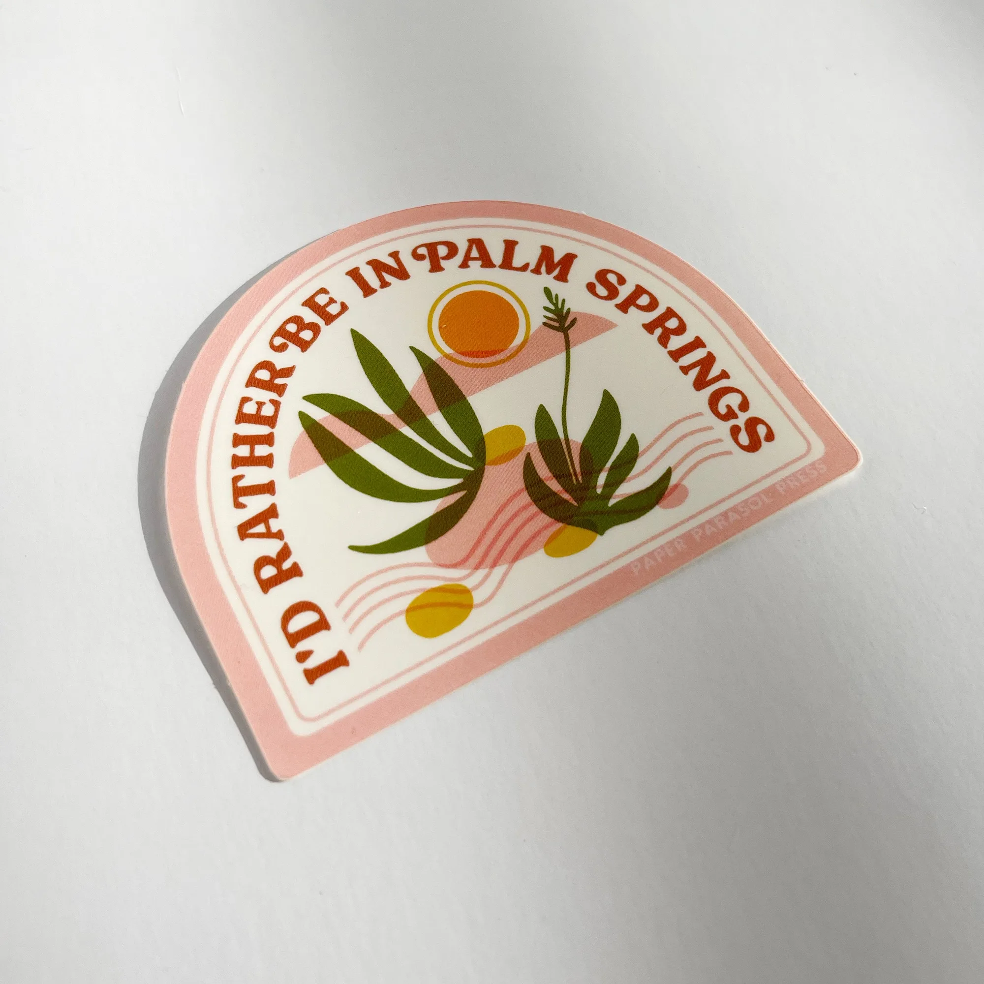 Autocollant Je Préfère Être à Palm Springs