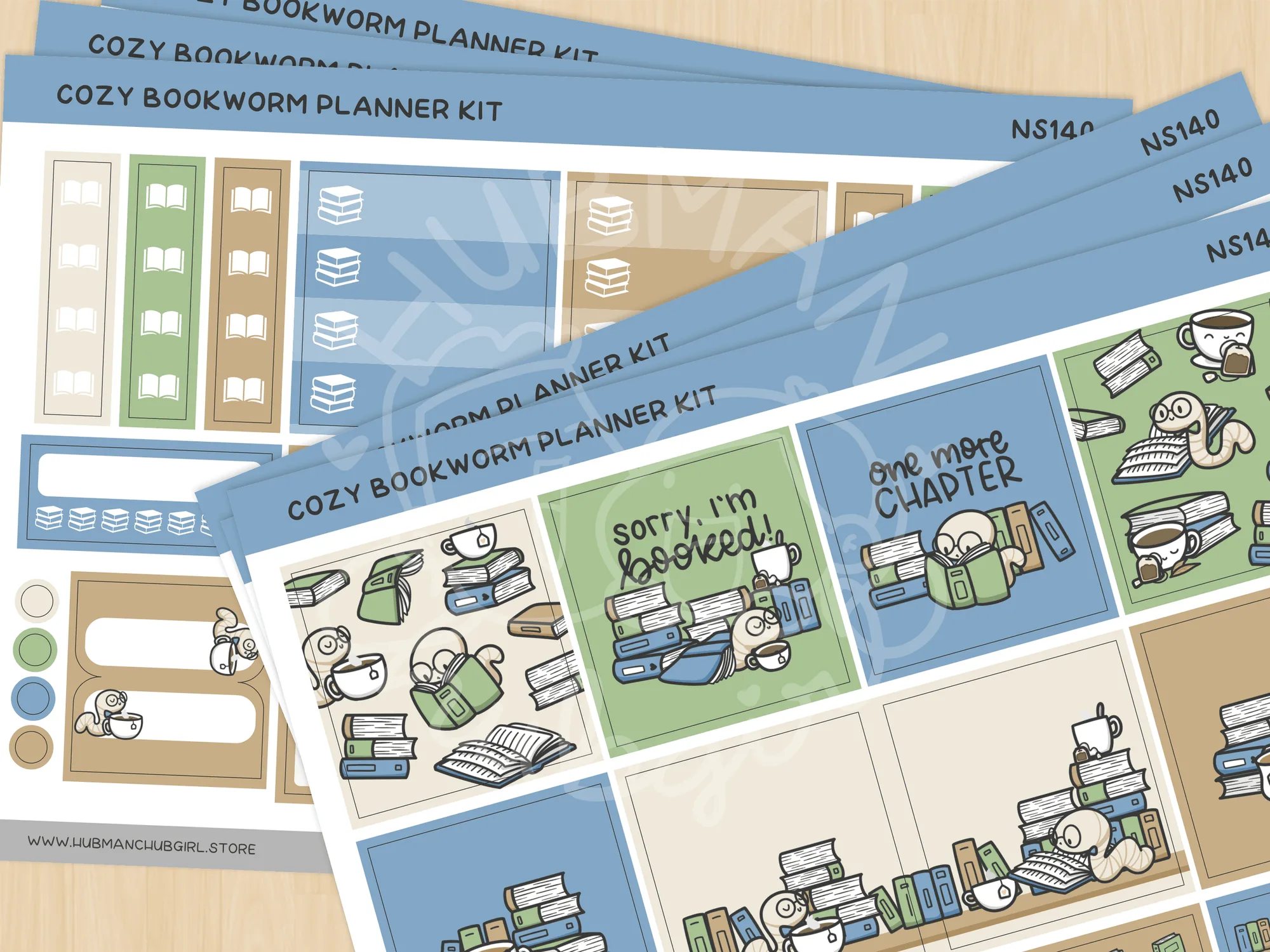 Kit Planner Topo da Libri Accogliente (Set da 6)