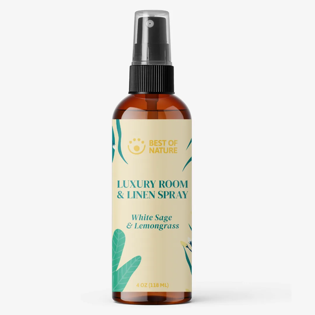 Best of Nature Spray Lusso per Stanze e Tessuti Salvia Bianca e Lemongrass con Oli Essenziali Puri