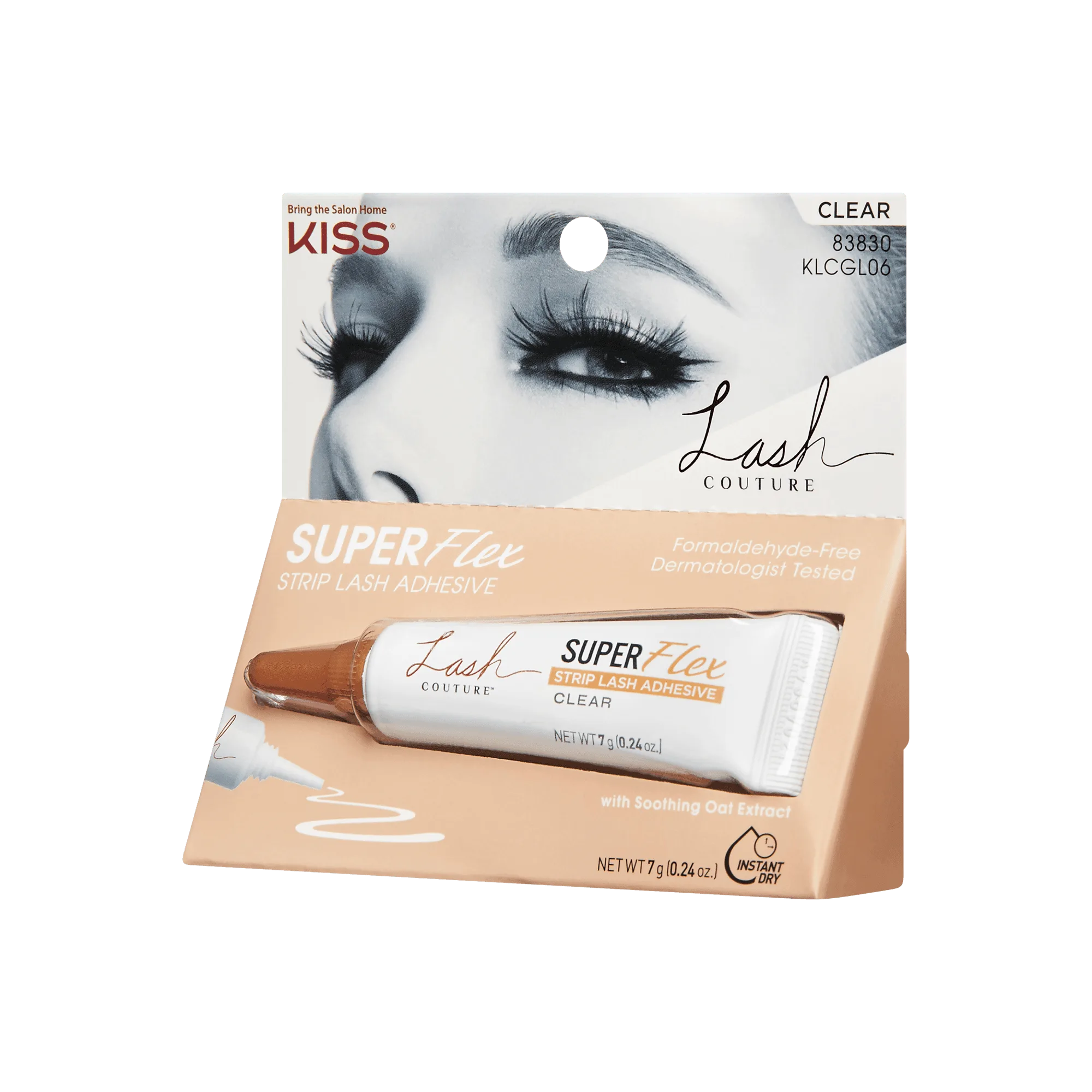 Adhesivo Kiss Lash Couture Super Flex para Pestañas Tira - Transparente | Pegamento para Pestañas, Adhesivo para Pestañas Tira