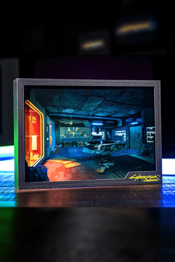CYBERPUNK EDGERUNNERS DAVID'S APARTMENT SHADOWBOX