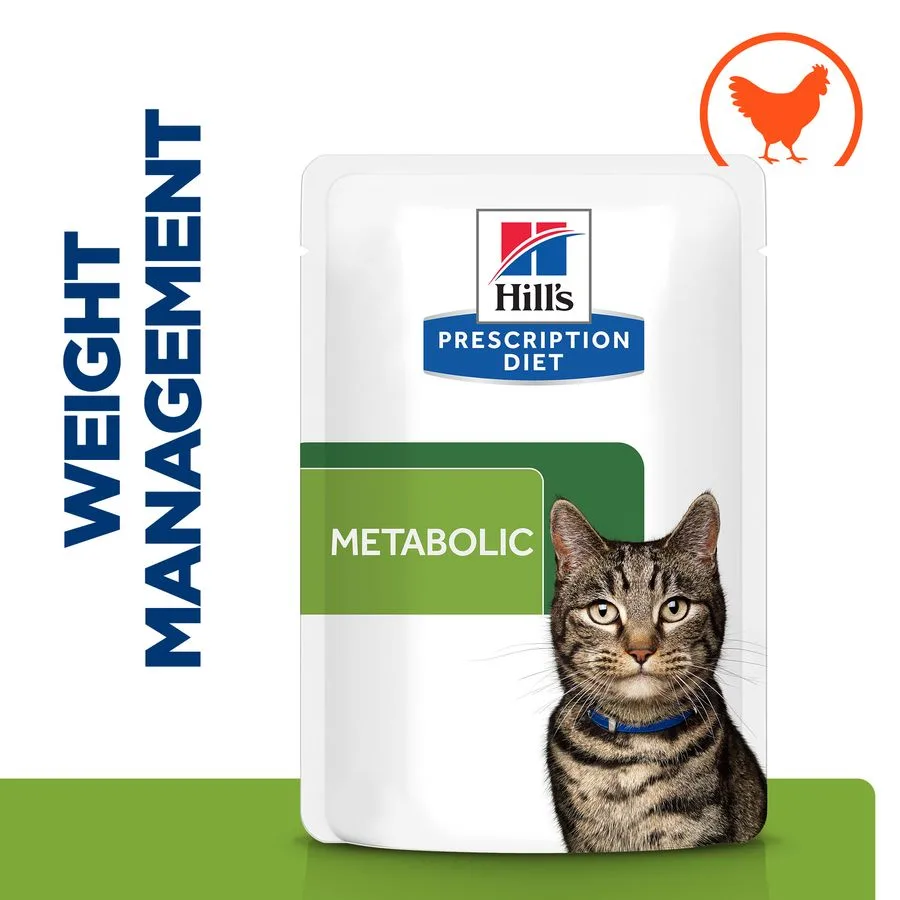 Hill's™ Prescription Diet™ Metabolic Feline Solución avanzada de peso para gatos con pollo