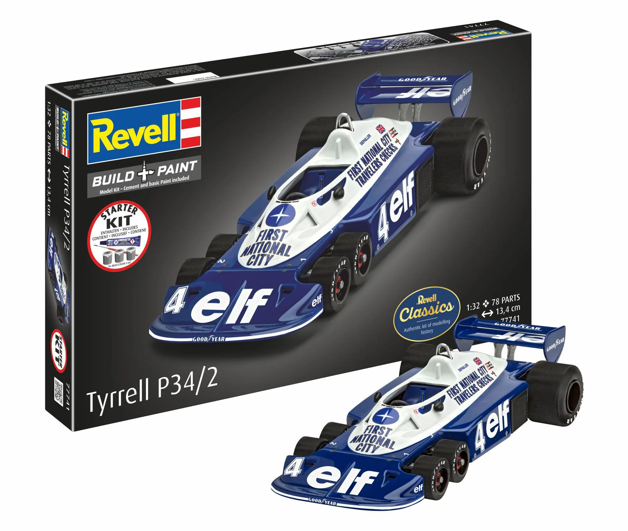 Kit principianti Tyrrell P34/2 6 ruote: contenuto e destinatari