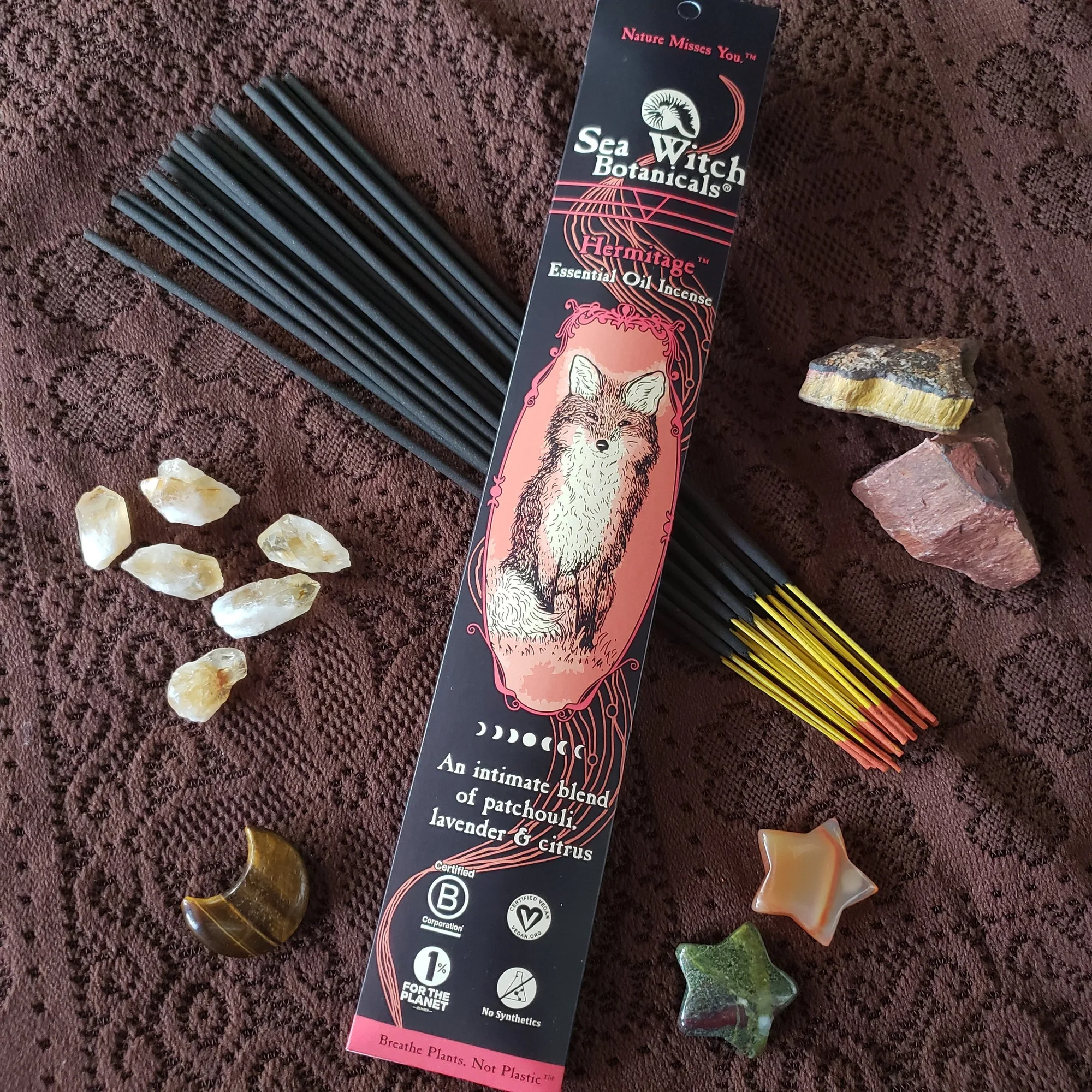 "Hermitage" Patchouli, Lavender, and Citrus Incense