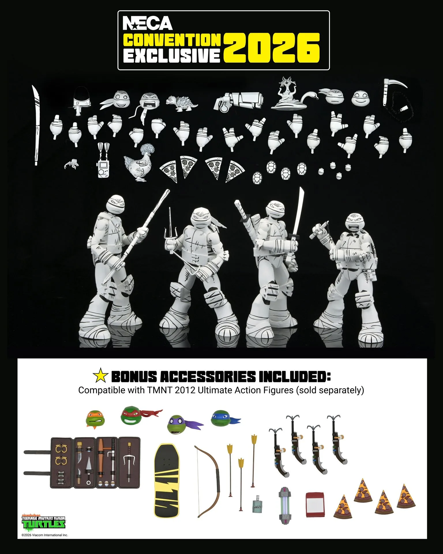 Jak vystavit exkluzivní zboží z Con, jako je TMNT Sketch 4-Pack