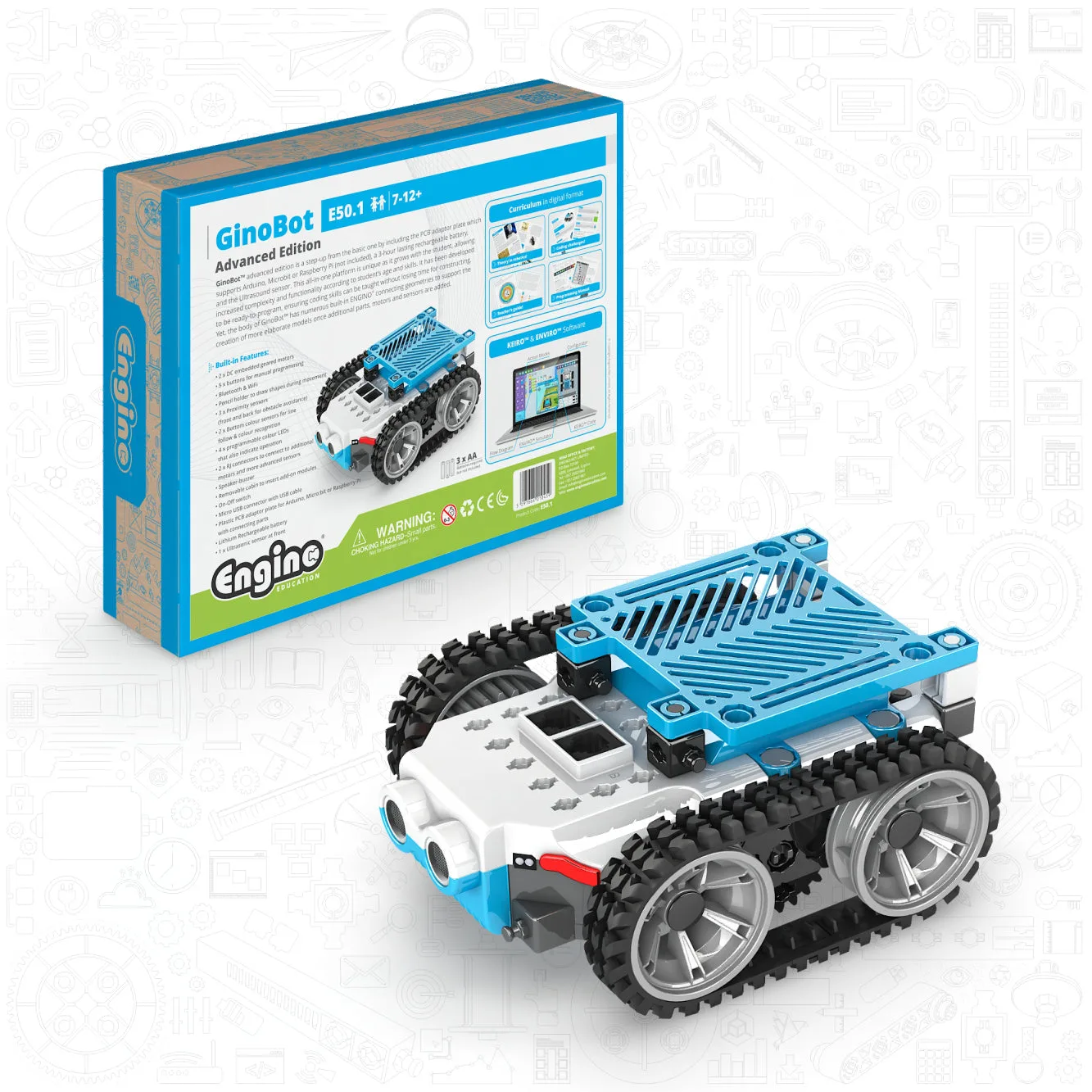 Engino GinoBot Advanced Edition: Robotik für 7–12 Jahre