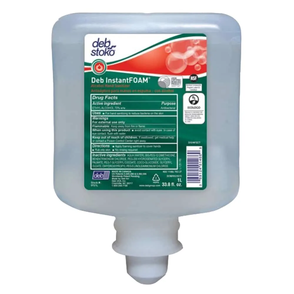 Deb Instantfoam Complete Hand Sanitiser 6x1Ltrs