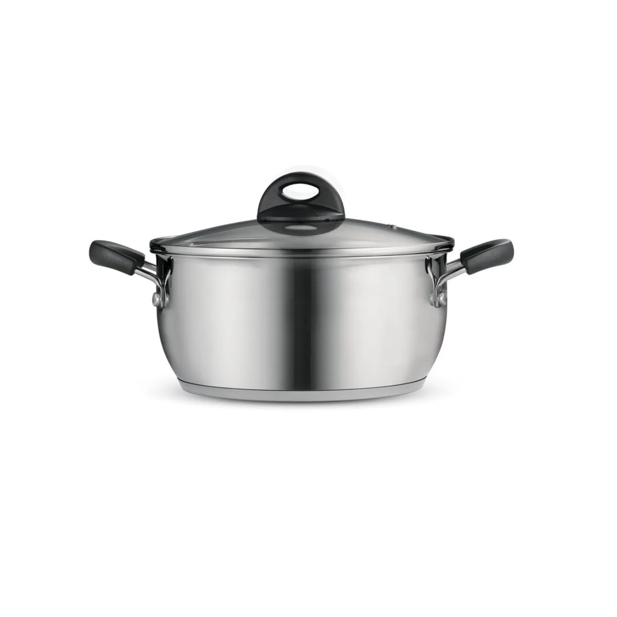 Tramontina Everyday 24cm Casserole, 18/10 Stainless Steel/Induction