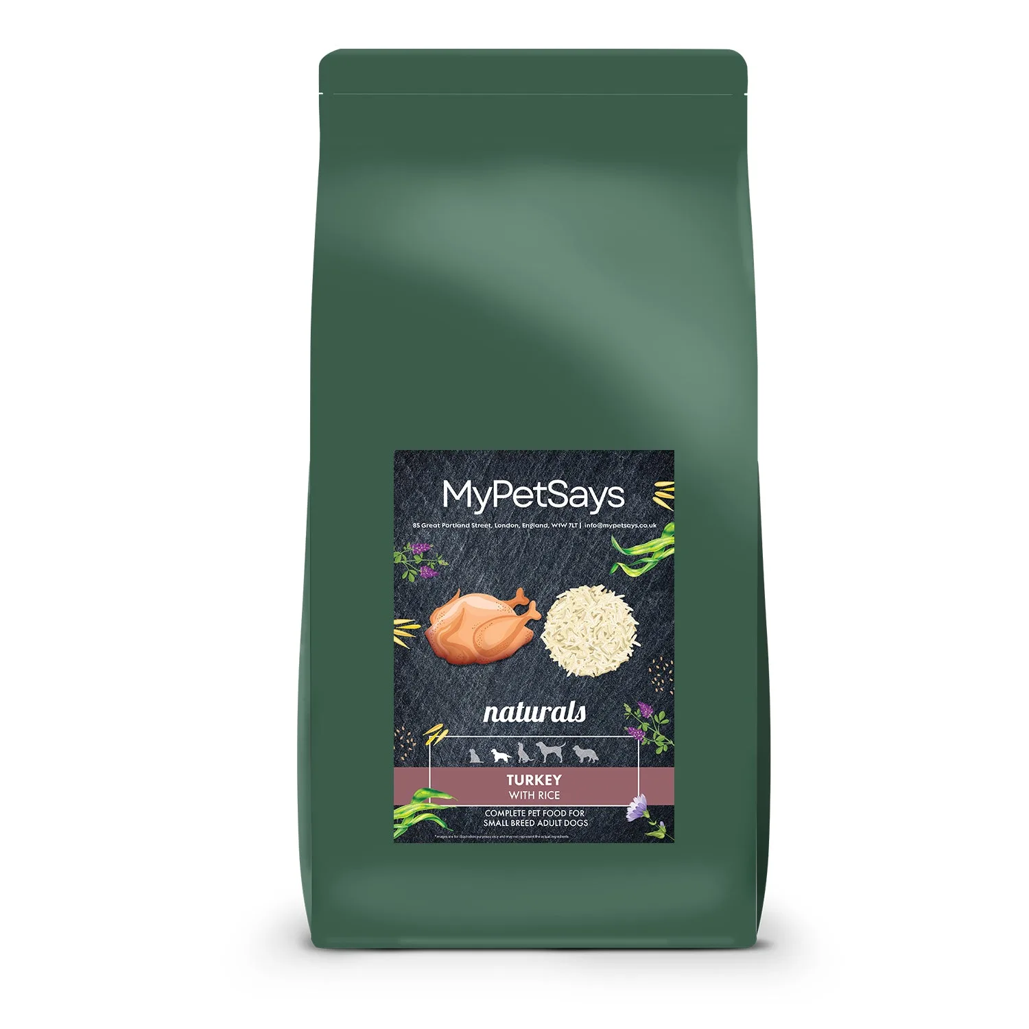 Naturals Small Breed Adult Dog Food - 火雞與米