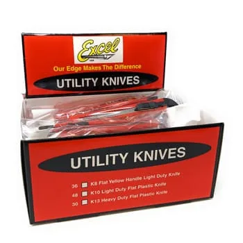 K10 9MM Snap Knife - 48 Pack Display Set