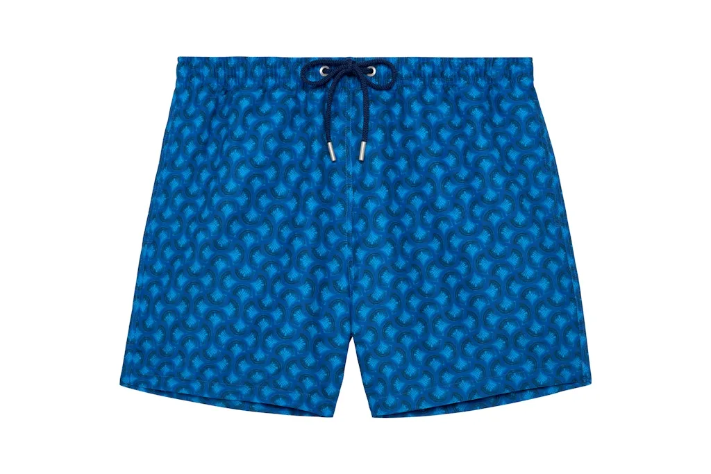 Trinacria Beach Boxer | Navy Print 403174-I0RA
