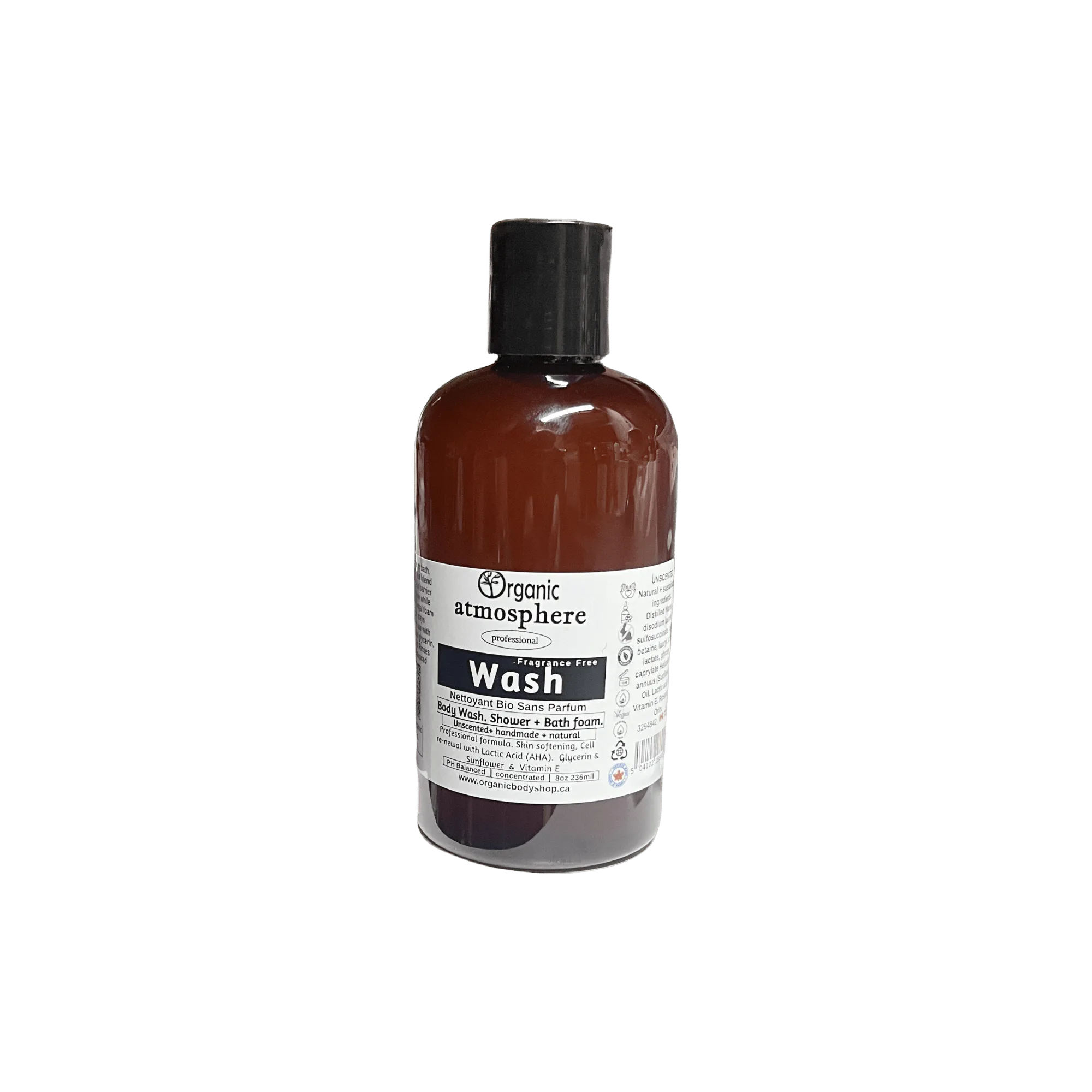 غسول الجسم للبشرة الحساسة، مرطب، بدون عطر، 8 أونصة