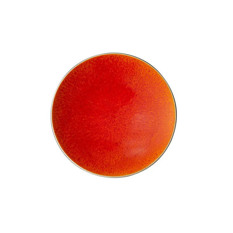 plato de pan naranja