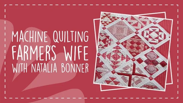 Acolchar a máquina una colcha Farmer's Wife: qué esperar