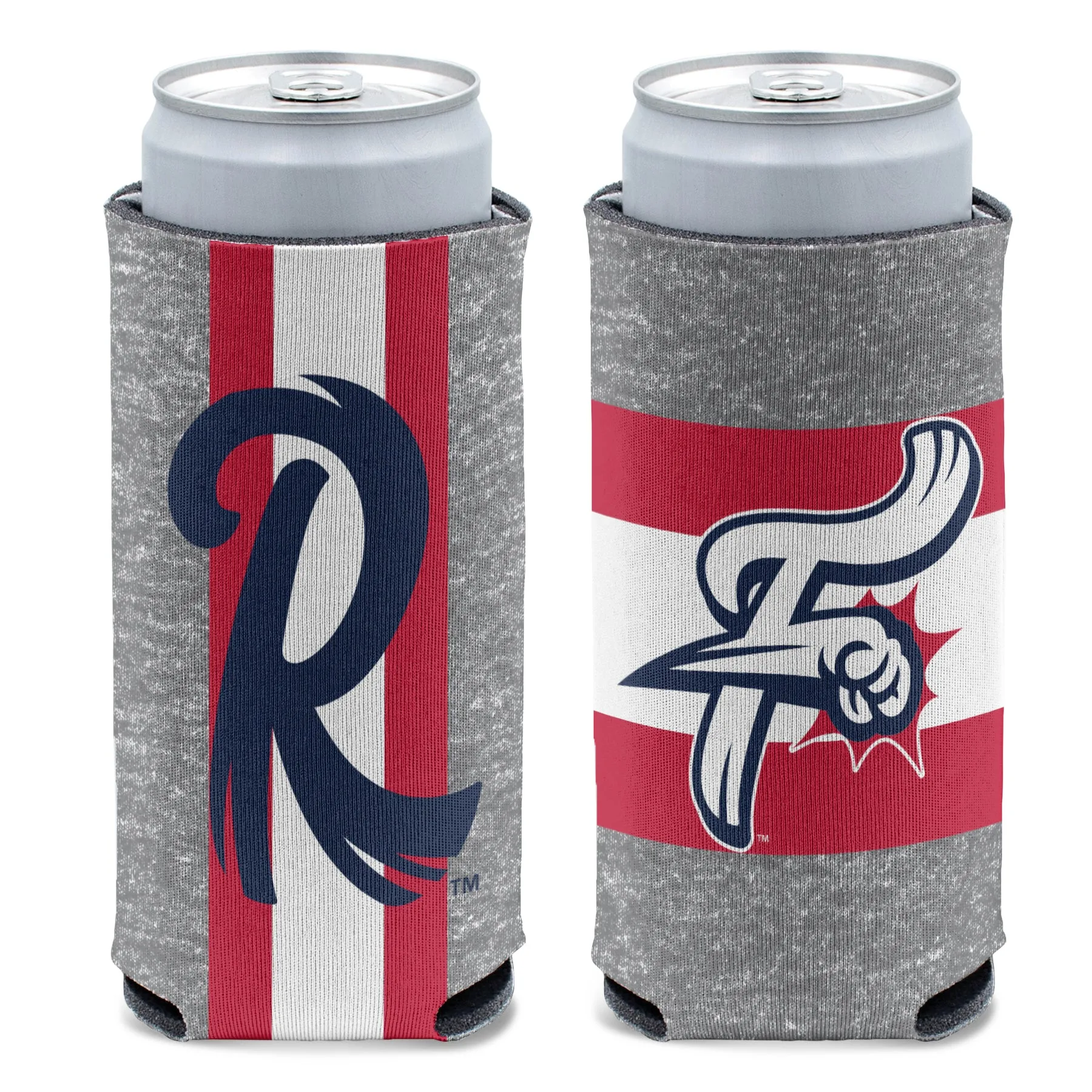 Enfriador de latas Wincraft - 12 oz. Delgado con rayas jaspeadas F-Fist
