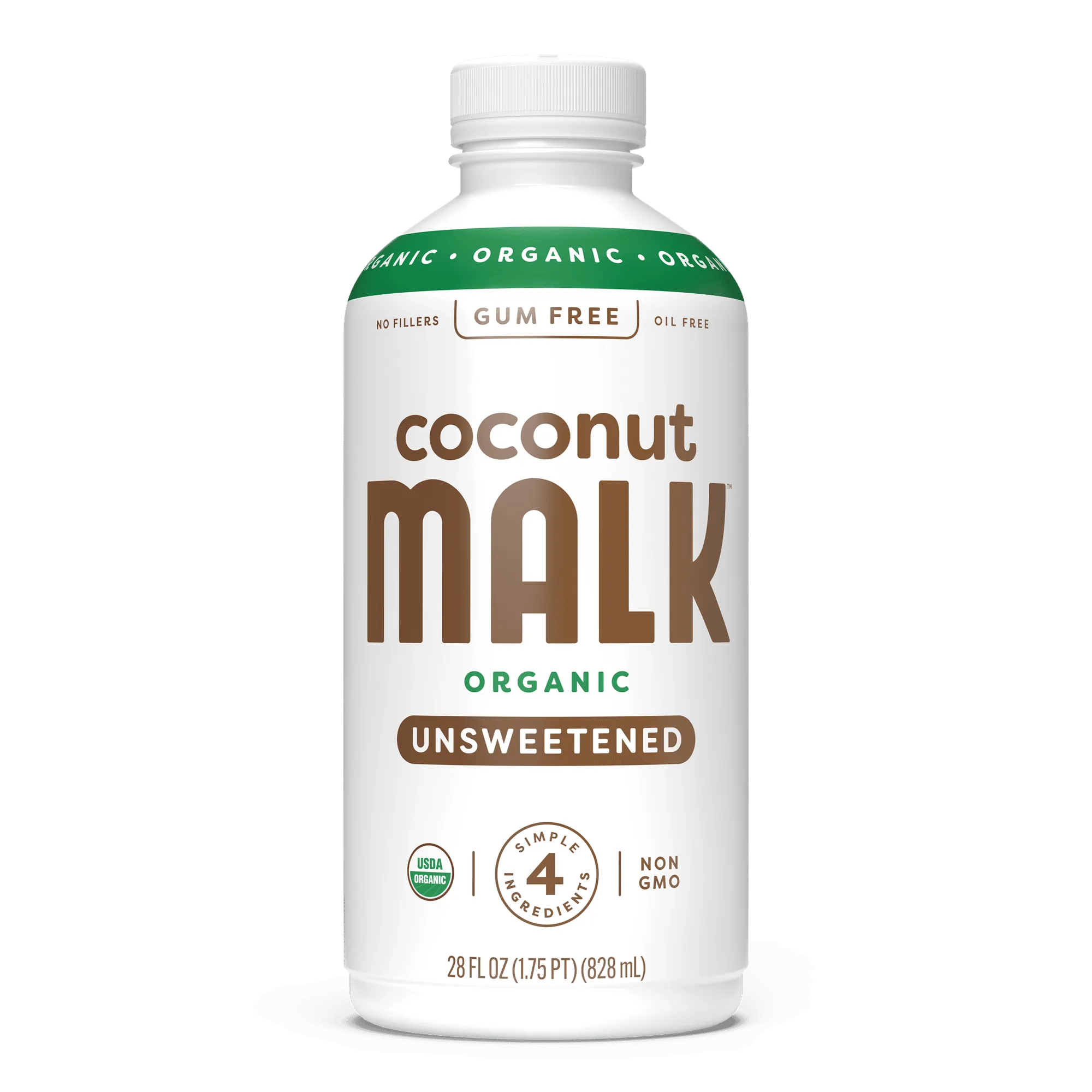 Leite de coco sem açúcar