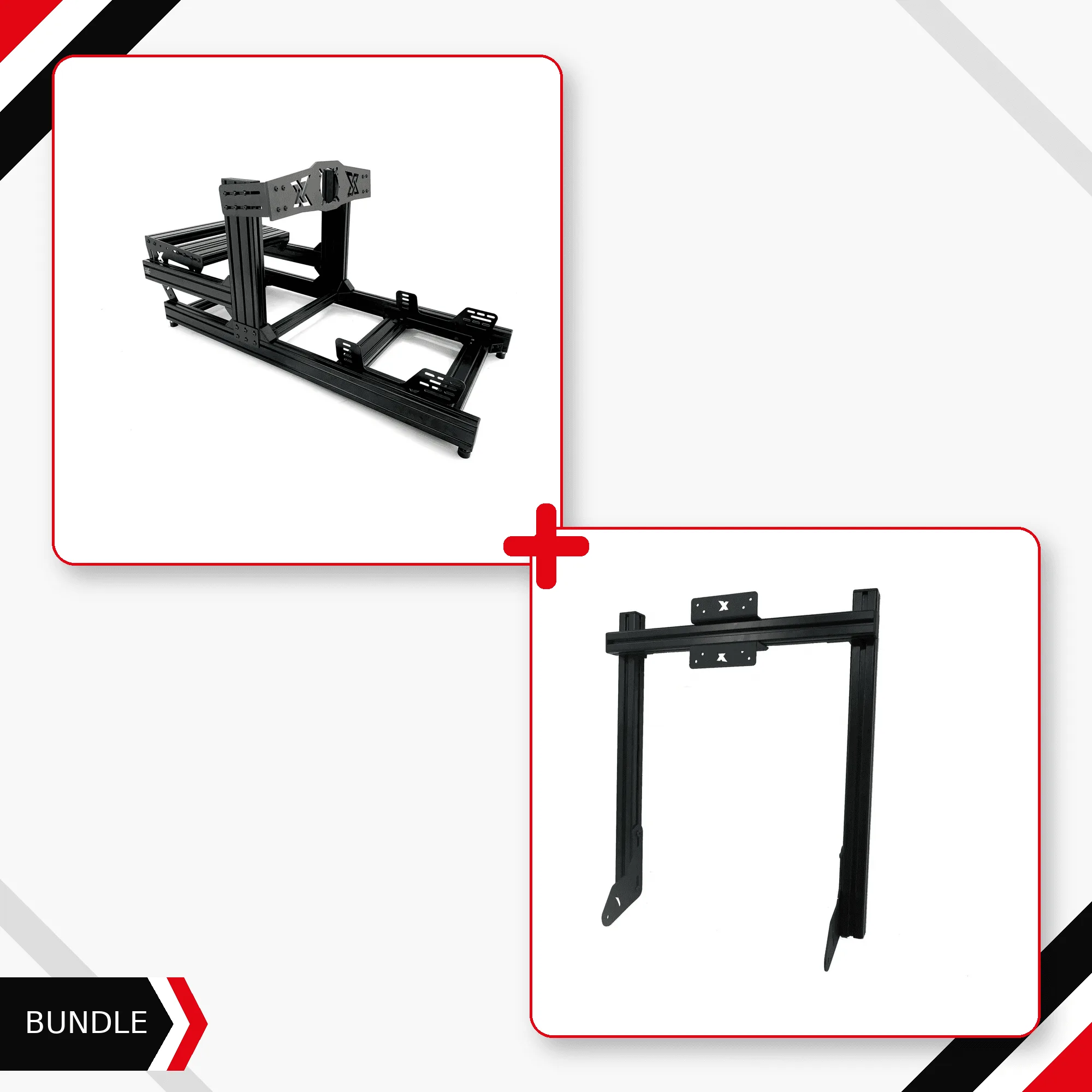 SimXPro FR-DD + integrierter Einzelmonitorhalter Bundle