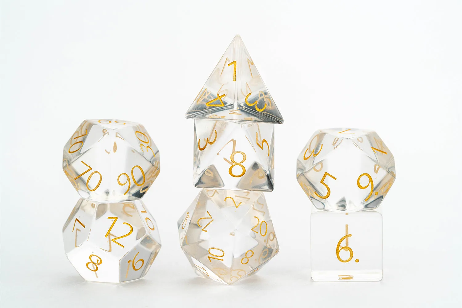 Zircon Glass Birthstone Dice: April- Diamond