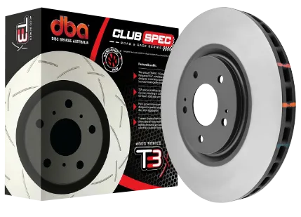 Kit de disques arrière DBA T-Slot T3 Série 4000 pour Tesla Model S