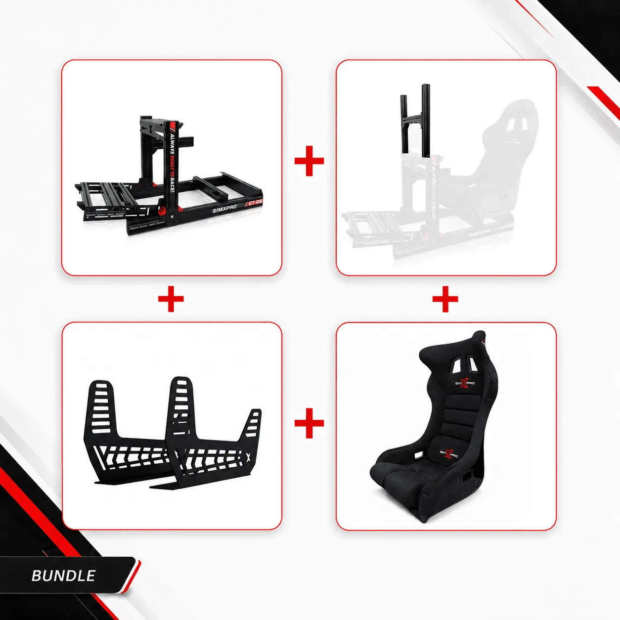 SimXPro GT-RS Complete Cockpit Bundle + GTR Seat