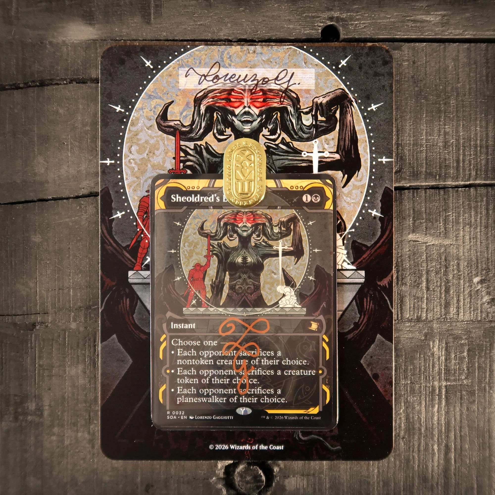 Sheoldred's Edict - Signed Card