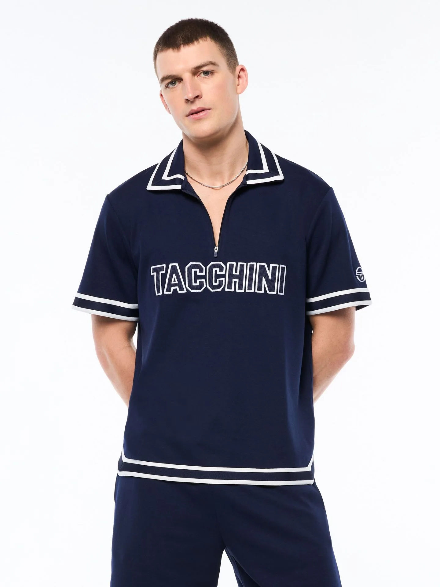 Tito Short Sleeve Polo-Maritime Blue