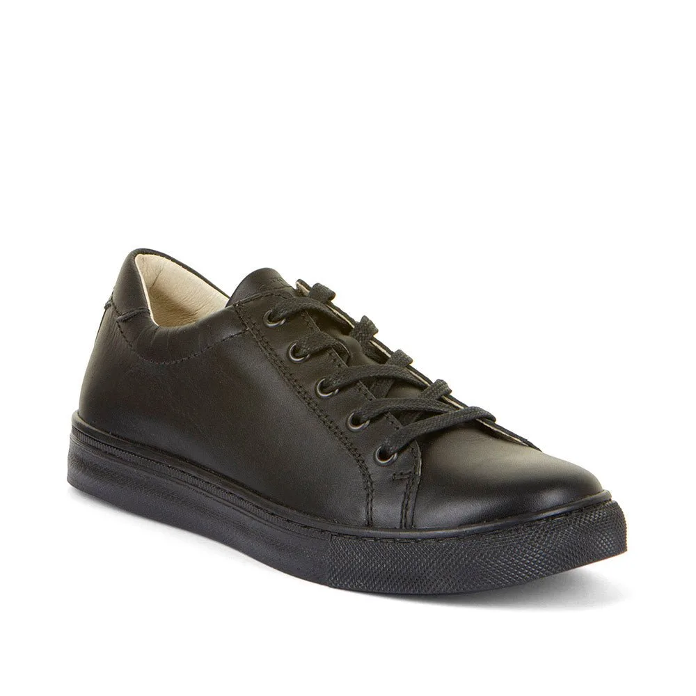 Froddo: Morgan Lace School Shoes - Czarna skóra