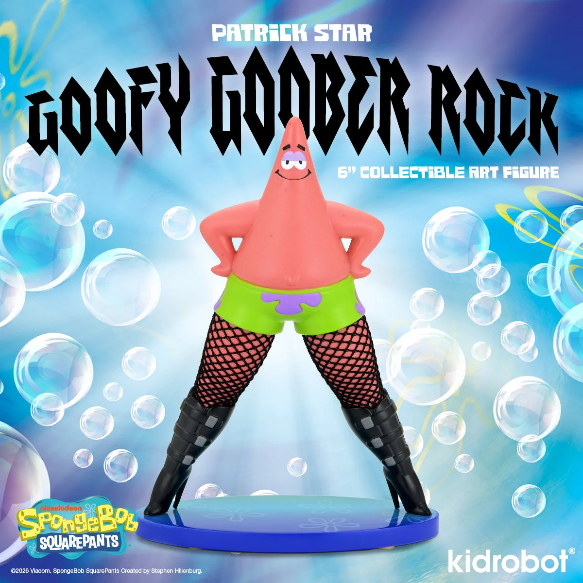 SpongeBob SquarePants – “Goofy Goober Rock” Patrick Star in Fishnets 6" Resin Art Figure - SDCC Debut (PRE-ORDER)