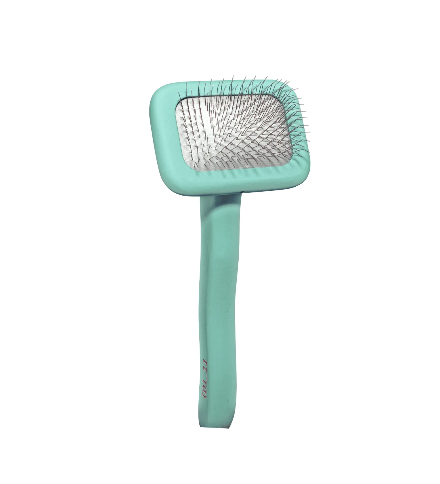 Premium Wooden Pin Brush with Short Stainless Steel Teeth, 0.4”