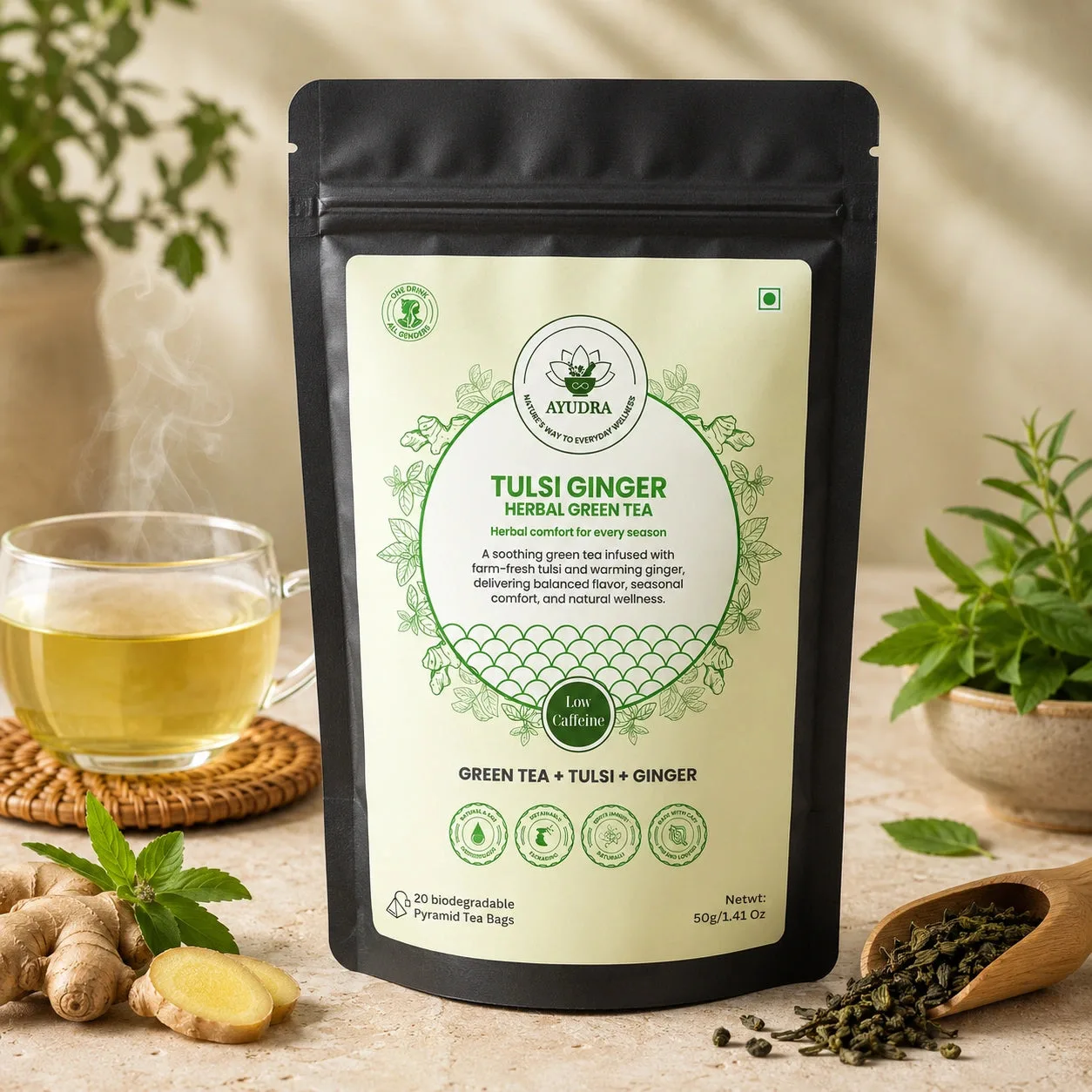 圖爾西薑綠茶