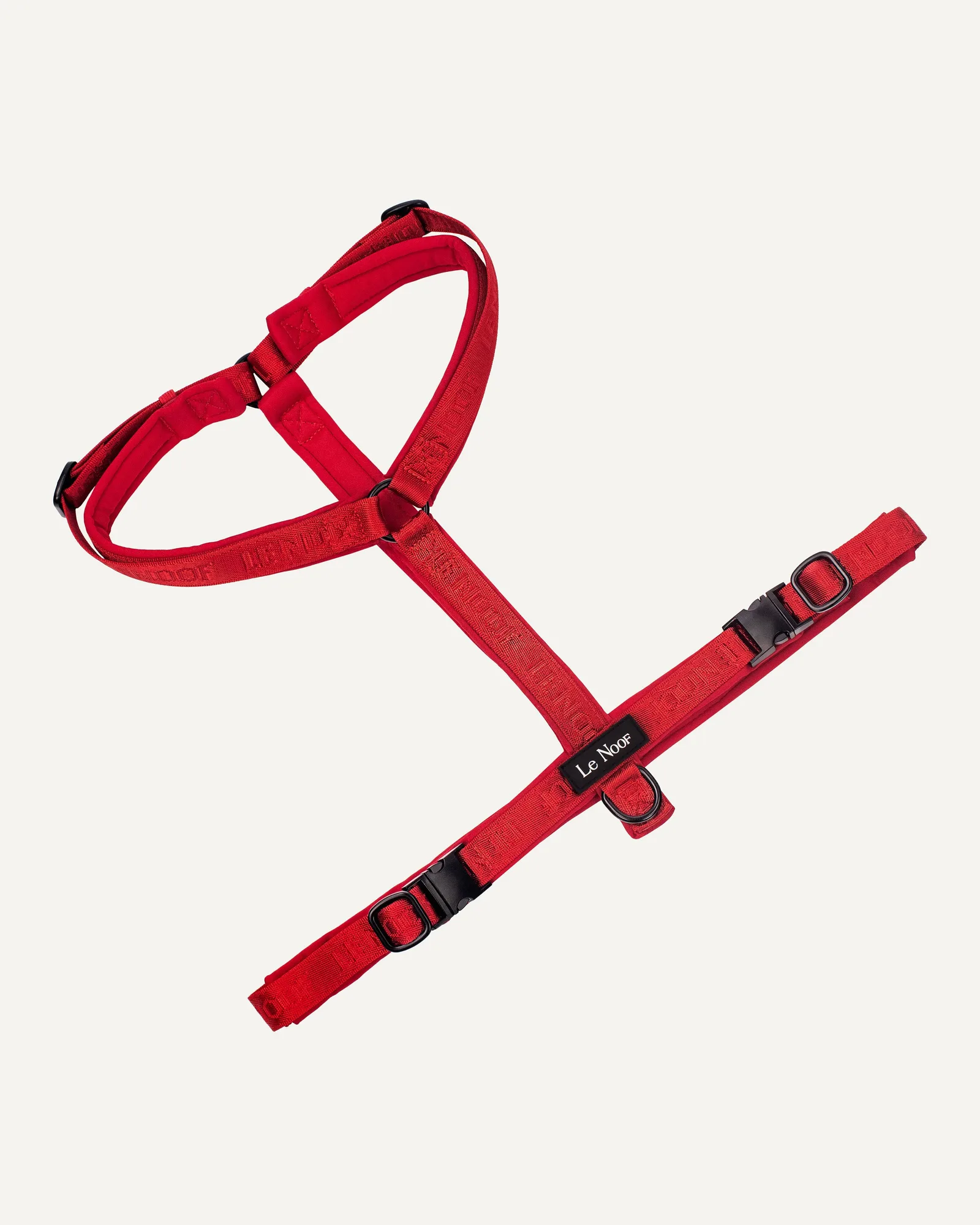 Rotes Jacquard-Schrittgeschirr für Hunde