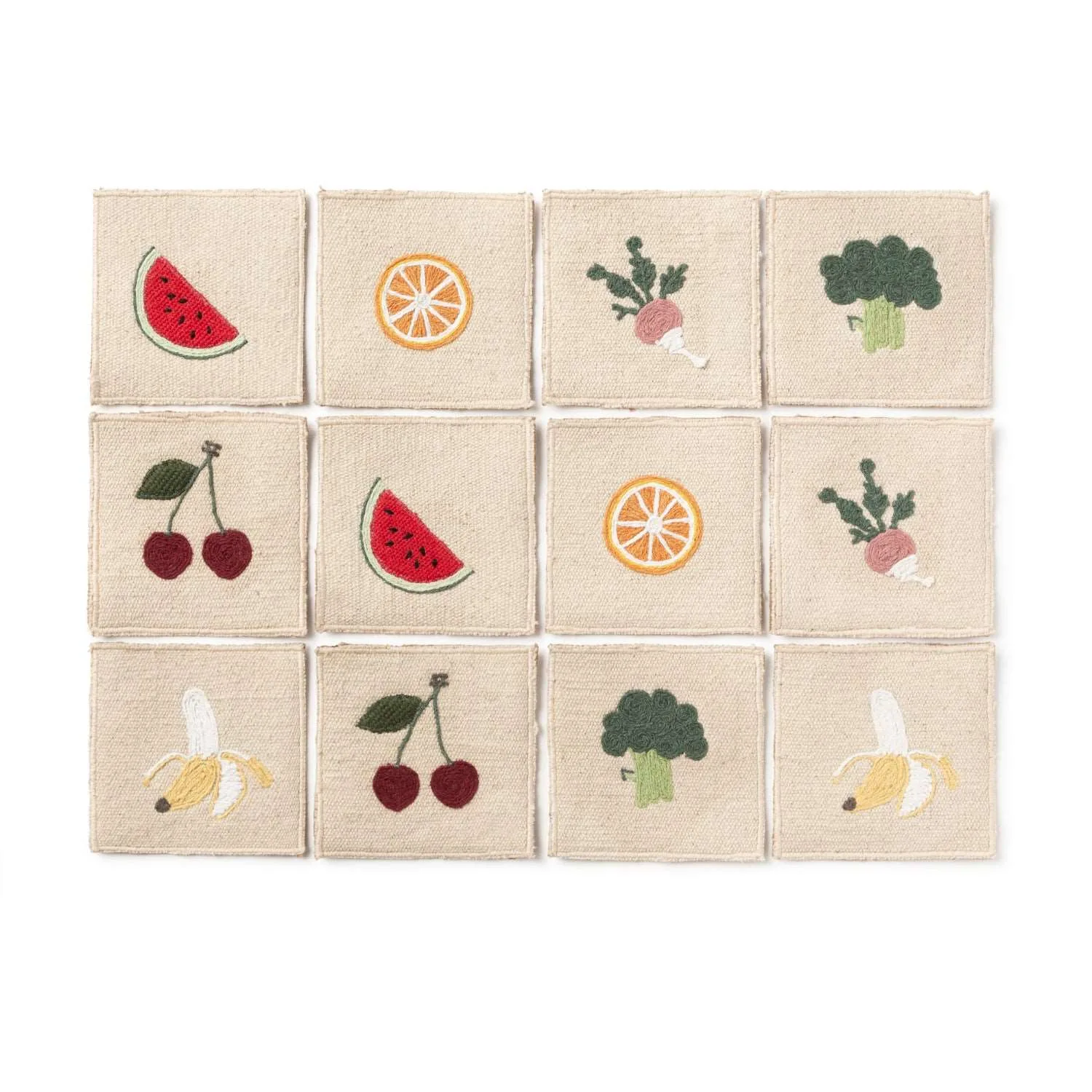 Fruits&Veggies Memory Game Cards