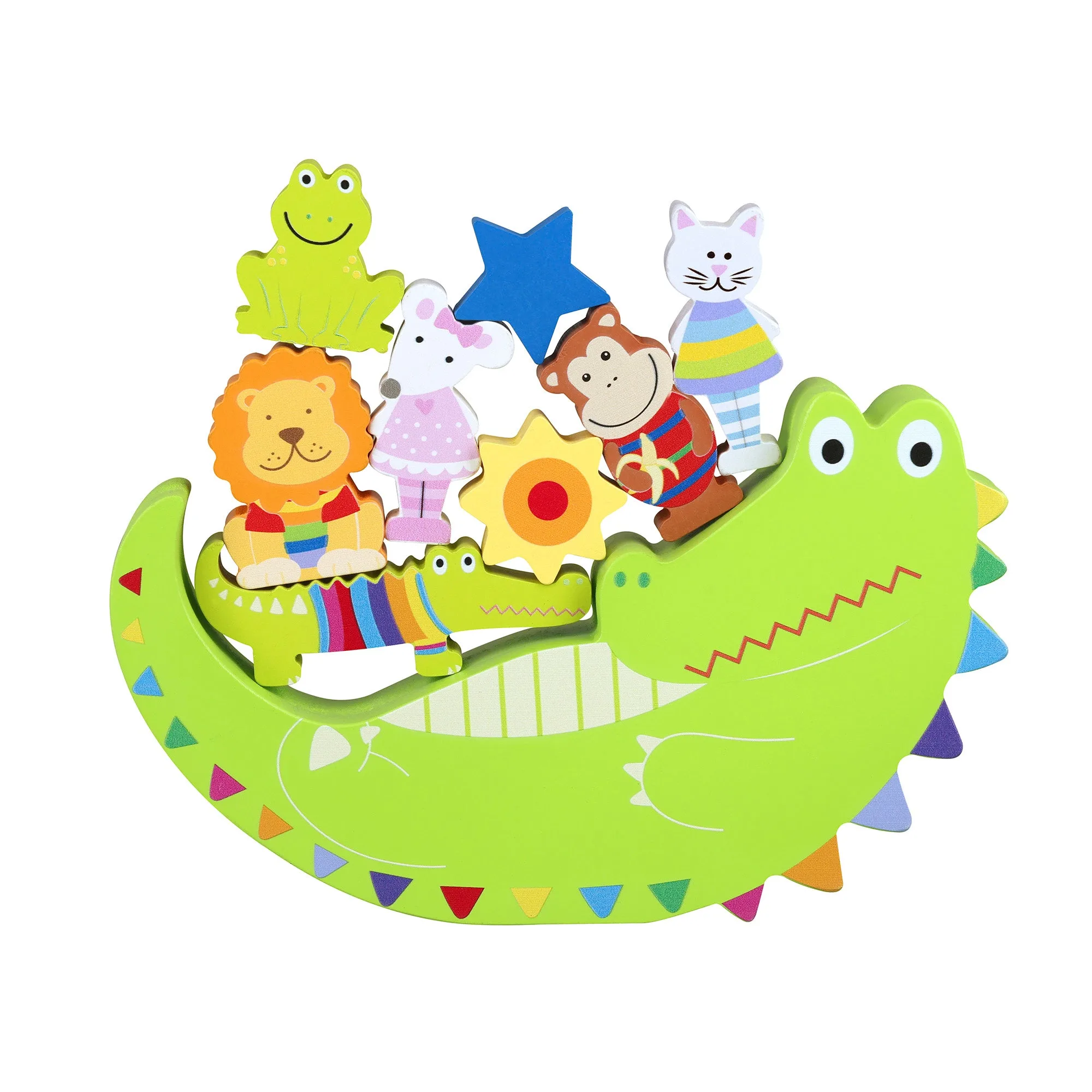 Tierspiel zum Balancieren mit Kleinkindern spielen