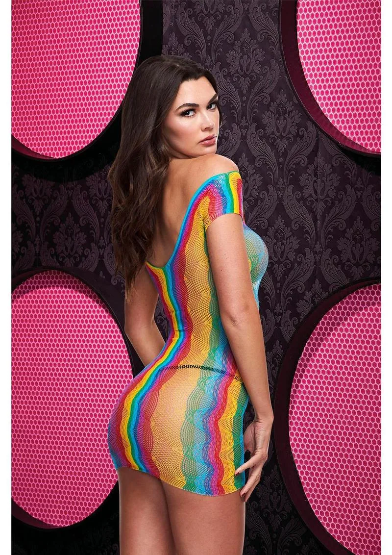 Rainbow Jacquard Mini Dress vs. Lace-Up Teddy: Which to Buy?