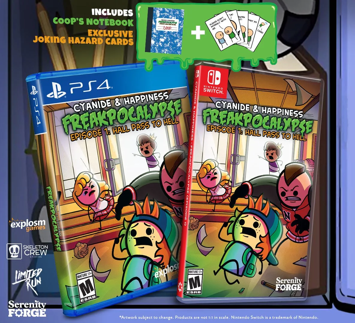 Cyanide & Happiness Freakpocalypse Standard Edition Contents