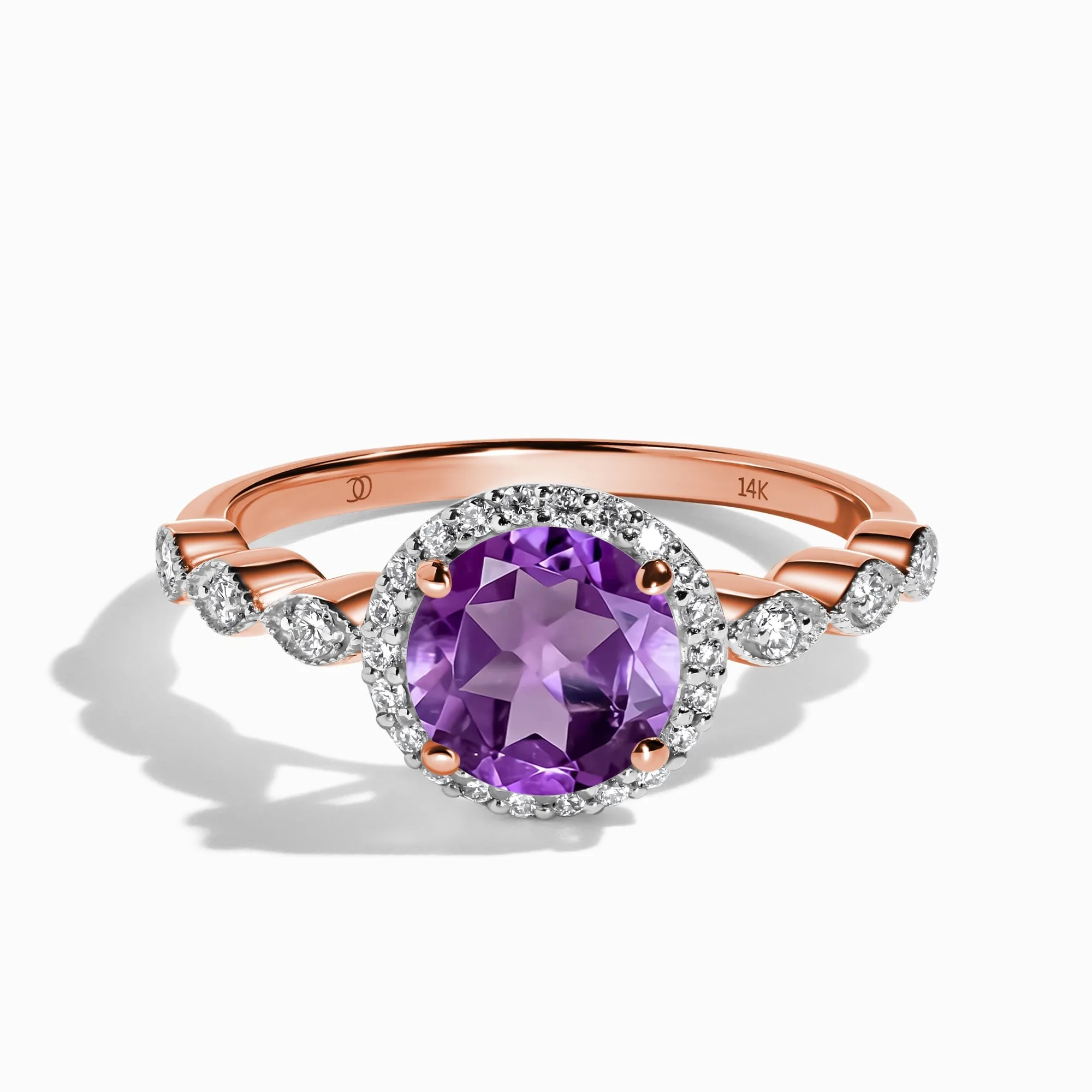 Amethyst Lab Diamond Ring - Soulmate