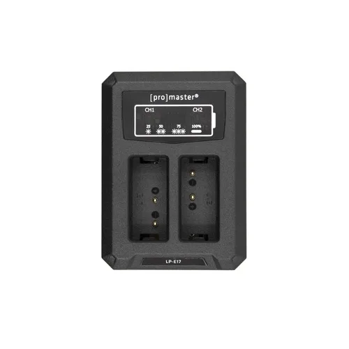 Chargeur double Promaster - USB pour Canon LP-E17