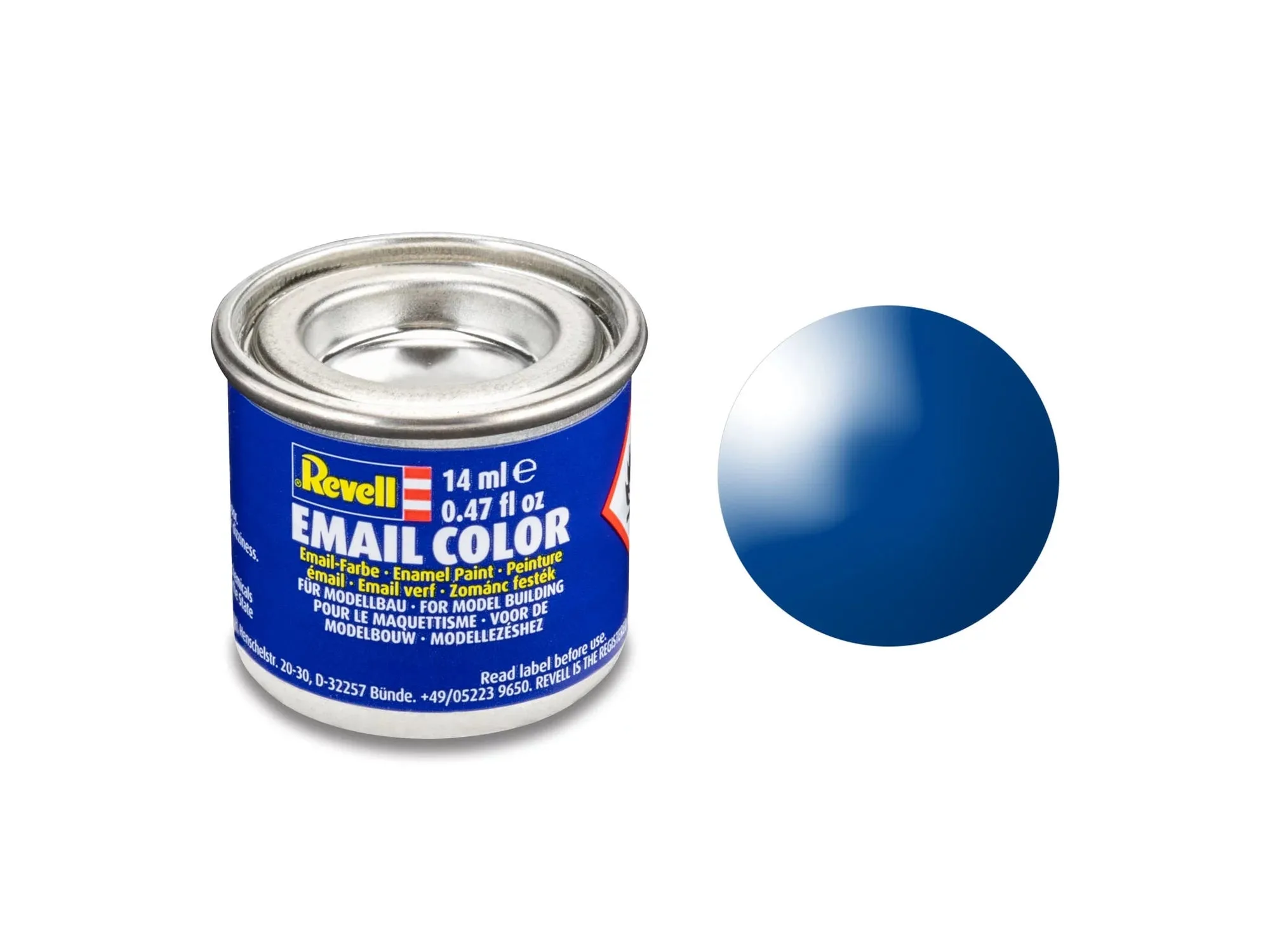 Brillant "Bleu" (RAL 5005) Peinture émail - 14 ml