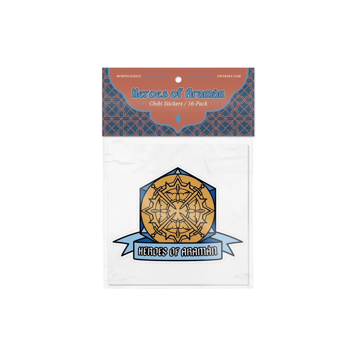 Heroes of Aramán Chibi Sticker Set 16-Pack