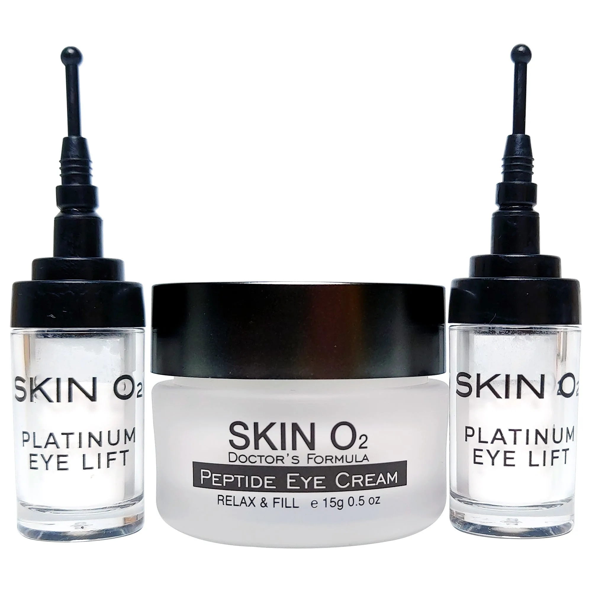 Crema de contorno de ojos con péptidos + Platinum Eyelift